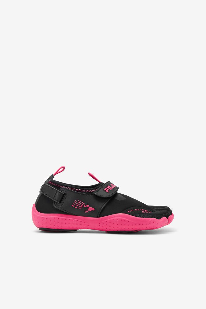 Fila Skele-toes Ez Slide 2 Trainers Black/Pink - Kids - 61507OVMW